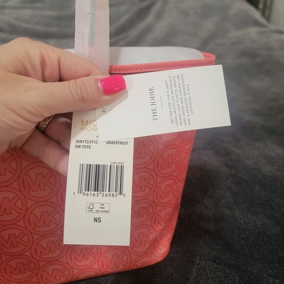 Michael Kors The Jodie Tote Small Grapefruit NEW - Picture 4 of 4
